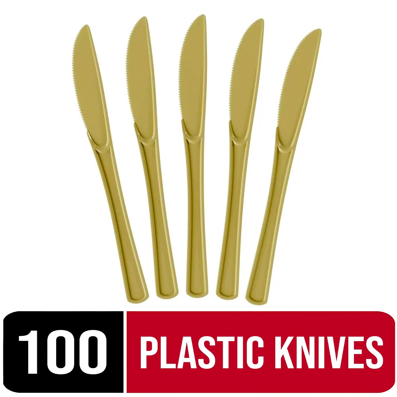 Party Solids 100 Pcs Disposable Utensils – Heavy Duty Plastic Cutlery Set – Premium Plastic Forks, Spoons or Knives for Parties, Events, Catering & Tableware Supplies by Exquisite